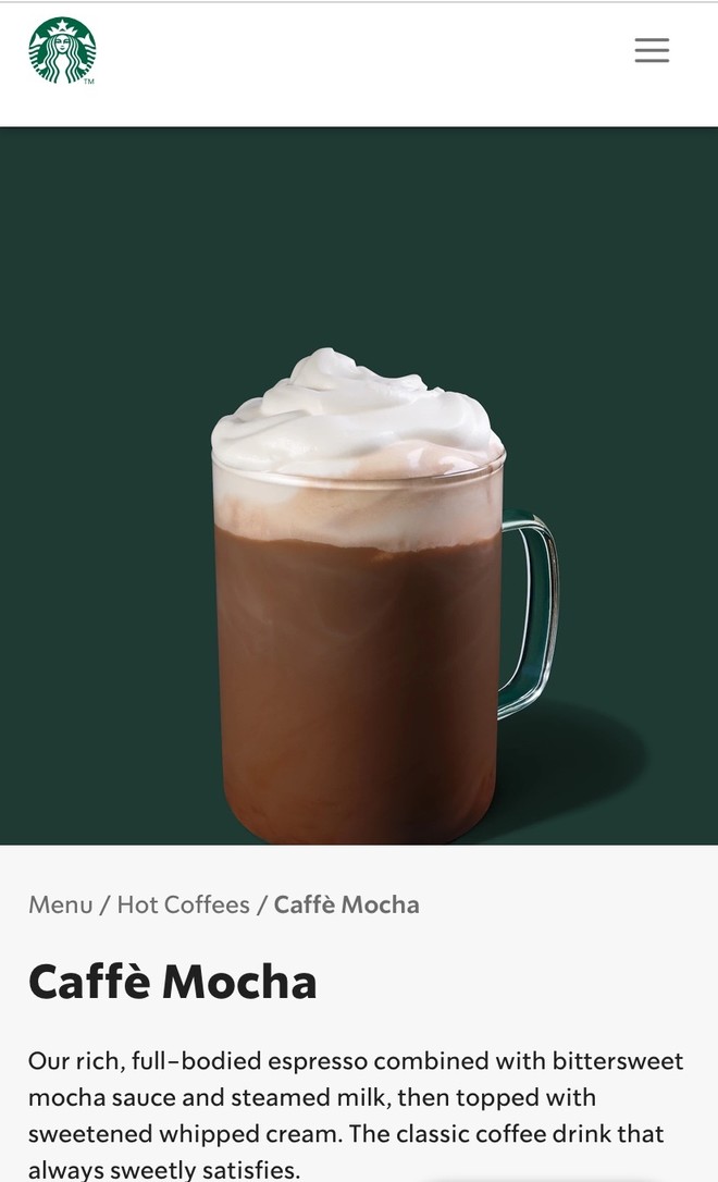 Starbucks Hot Drink Series 1⃣️mocha Coffee recipe