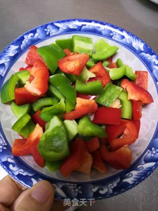 Two-color Pepper in Oyster Sauce recipe