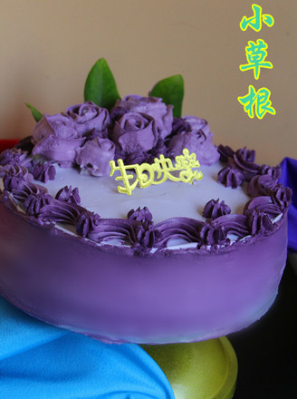 Purple Romantic Birthday Cake recipe