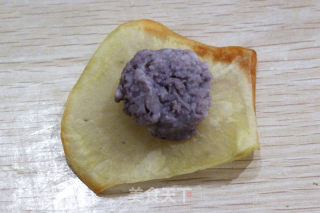 Oil-free Potato Chips Taro Mash Tower recipe