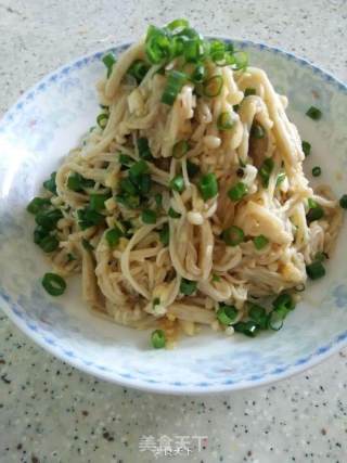 Enoki Mushrooms with Shallot Oil recipe