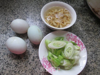 Fried Duck Eggs with Green Onions recipe