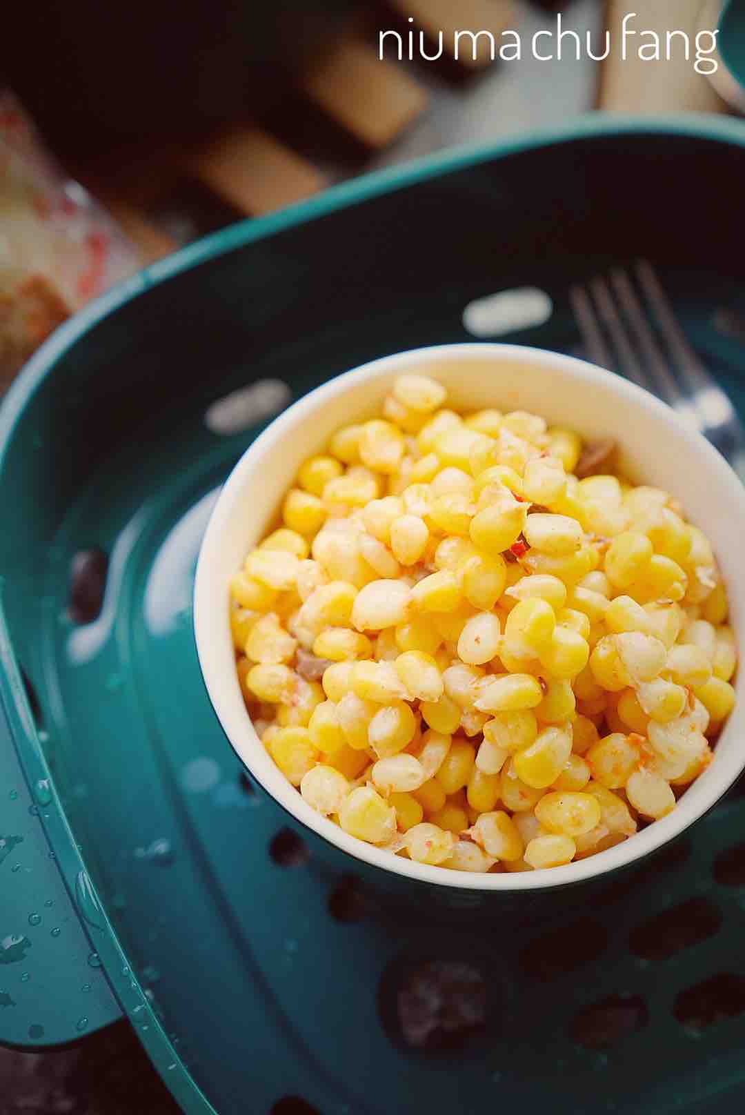 Sauce Cheese Corn Kernels recipe