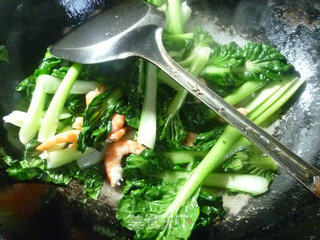 Stir-fried Shrimp with Bitter Vegetables recipe