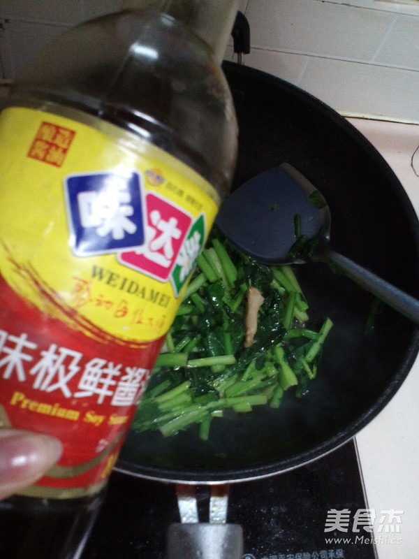 Stir-fried Moss with Shredded Pork recipe