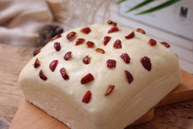 Steamed Red Bean Cake with Milk recipe