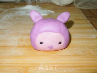 Cute Snow Rabbit with Sticky Rice recipe