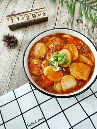 Spicy Fried Rice Cake recipe