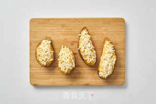 Baked Sweet Potatoes with Corn Cheese recipe