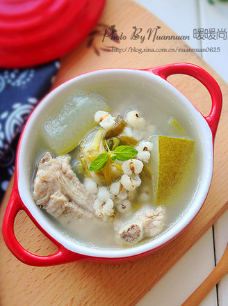 Barley and Winter Melon Pork Rib Soup recipe