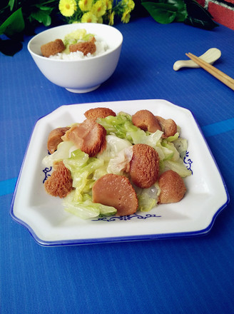 Stewed Cabbage with Hericium recipe