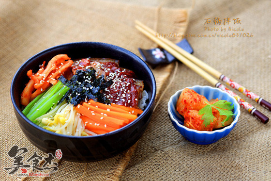 Bibimbap with Pork Belly recipe