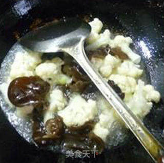 Greens, Black Fungus, Cauliflower recipe
