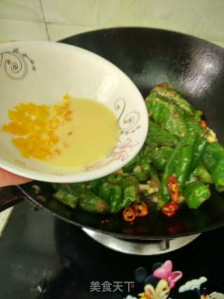 Salted Egg Yolk Tiger Pepper recipe