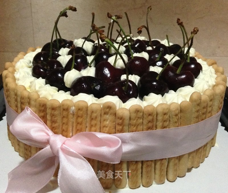 Birthday Cake-----------finger Cake Cherry Cake recipe