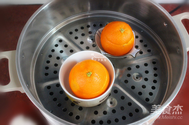 Nourishes The Lungs and Relieves Cough, Steamed Eggs with Orange recipe