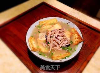 Stewed Tofu with Dried Cuttlefish recipe