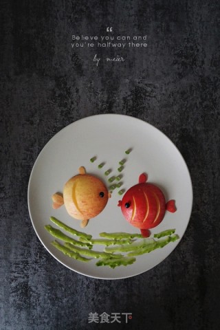 Zoo on The Table-fruit Plate Painting recipe