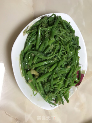 Stir-fried Pumpkin Seedlings with Garlic recipe