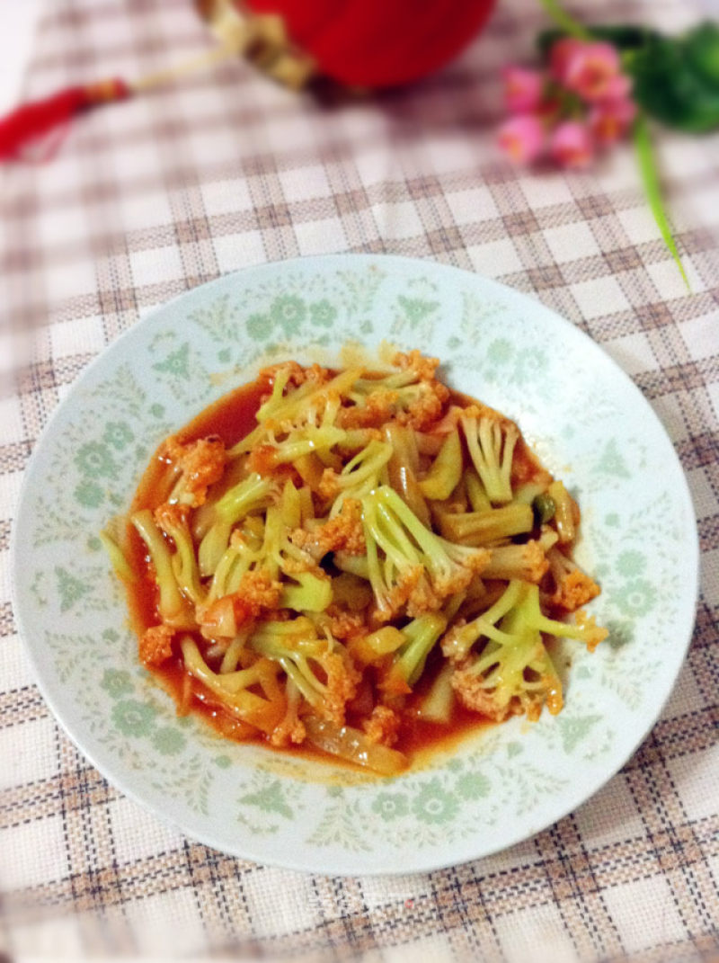 Organic Cauliflower in Tomato Sauce recipe