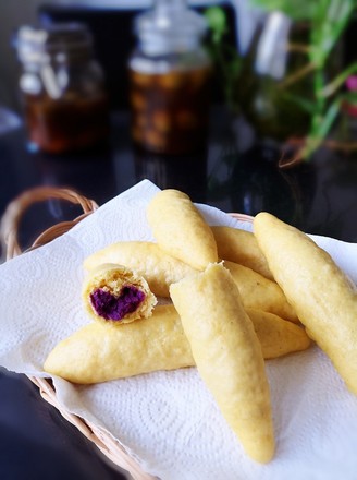 Corn Flour Purple Potato Buns recipe