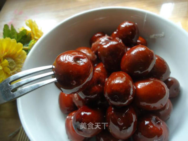 Ice Crystal Candied Dates
