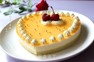 #trust之美#wine Flavored Sea Buckthorn Sauce Mousse Cake recipe