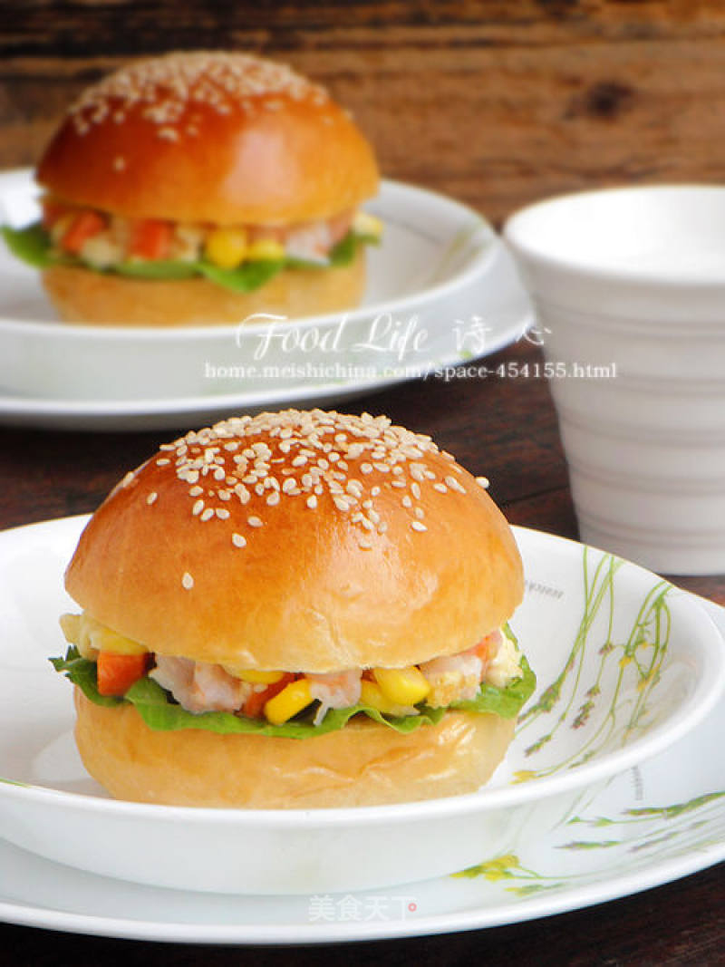 【shrimp Salad Burger】--- Bring A Happy Breakfast for Children recipe