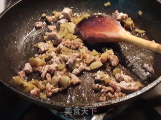 Steamed Tofu with Mustard and Minced Pork recipe