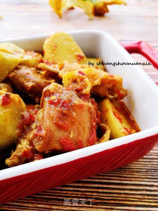 Roast Chicken with Taro recipe