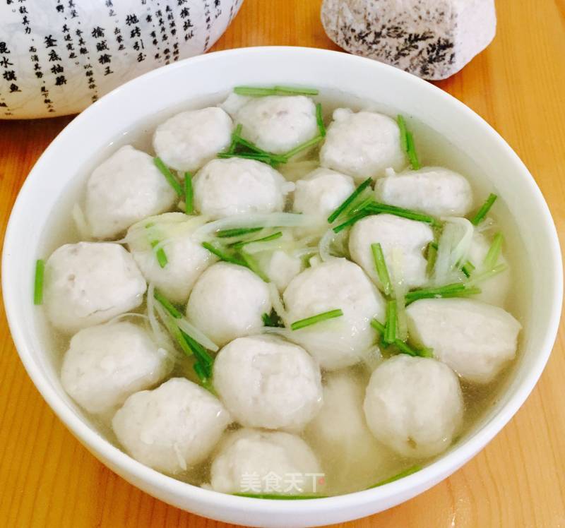 Vinaigrette Fish Ball Soup recipe