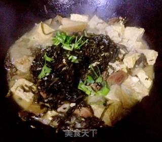 Potherb Mustard Stewed Tofu recipe