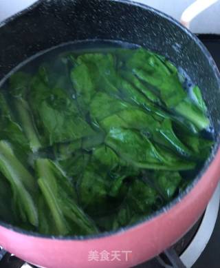 Abalone with Spinach in Oil recipe