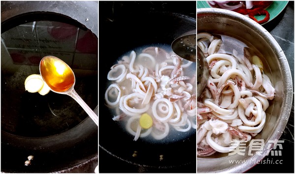 Squid with Korean Spicy Sauce recipe