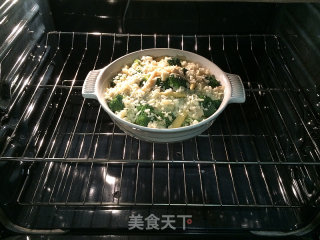 Baked Broccoli with Chicken and Mushroom Gratin --- More Detailed Steps recipe