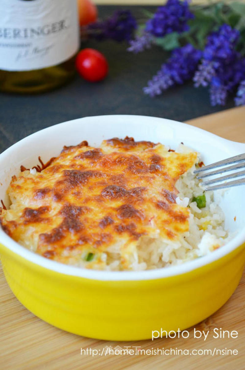 Pineapple Seafood Baked Rice recipe