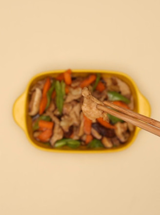 Stir-fried Pork with Mushrooms recipe