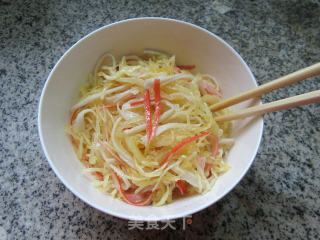 Crab Sticks Mixed with Shredded Pumpkin recipe