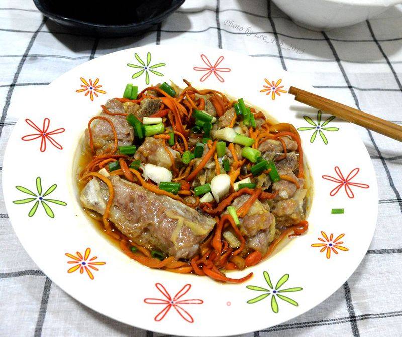 Steamed Spare Ribs with Cordyceps Flower recipe