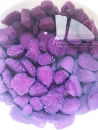 Purple Potato Taro Balls recipe