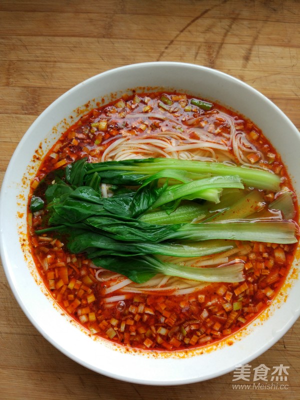 Red Oil Sour Noodle Soup recipe