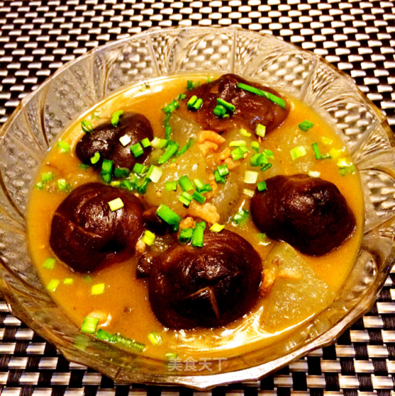 Braised Winter Melon with Mushroom Sauce recipe