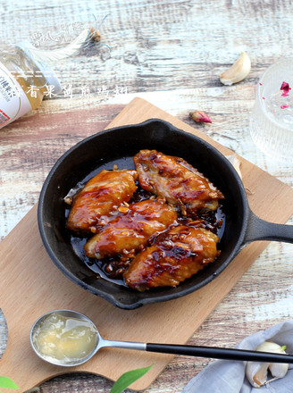 Fried Chicken Wings with Garlic Jam recipe