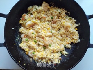 Fried Rice with Shrimp and Egg recipe