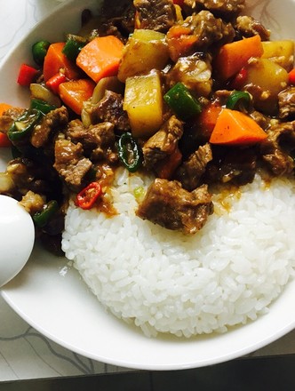 Curry Beef Rice recipe