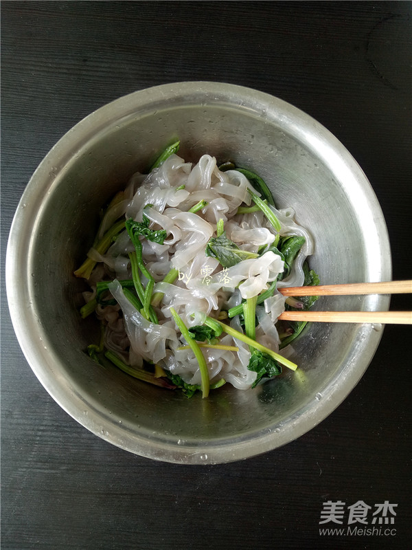 Spinach with Vermicelli recipe