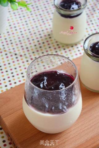 Blueberry Soy Milk Pudding recipe