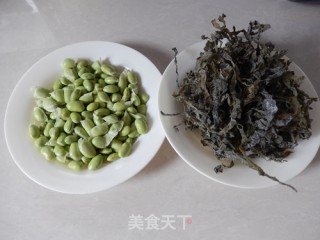 Edamame Mixed with Kelp Shreds recipe