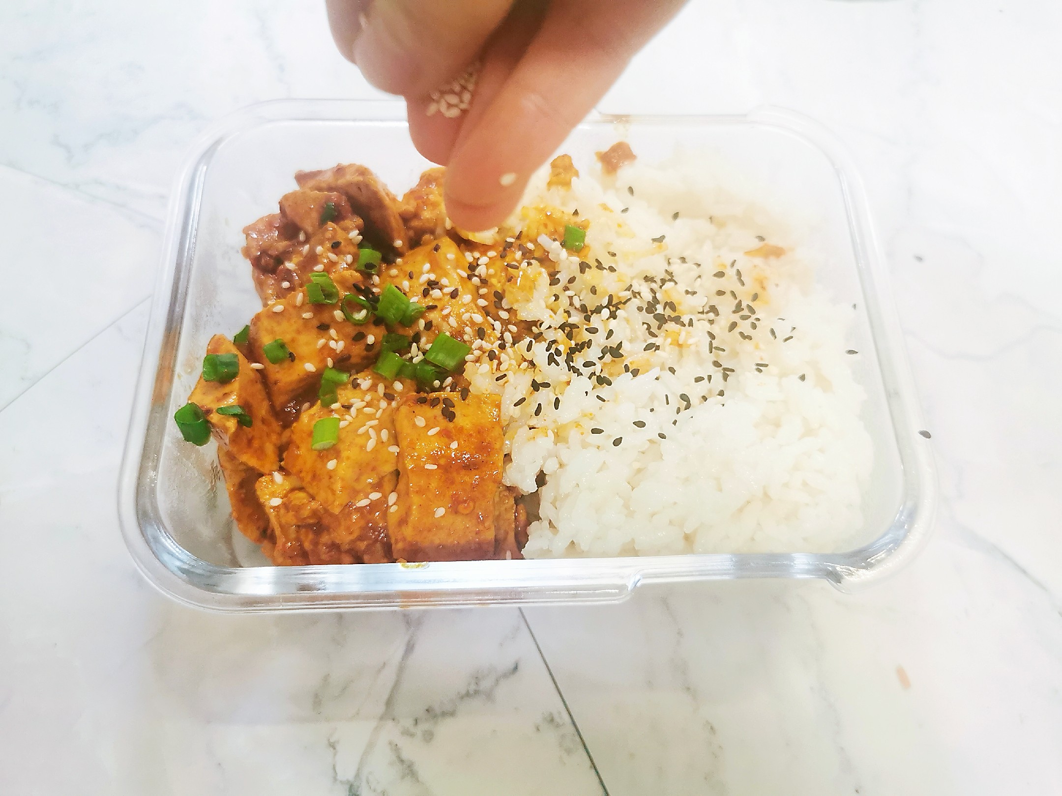 Spicy Tofu Bento recipe