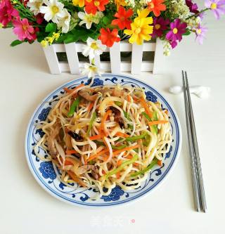 Fried Noodles with Bacon recipe